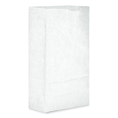 General Grocery Paper Bags, #6 Size, 6" x 3.63" x 11.06", White, 500/Bundle (BAGGW6500)