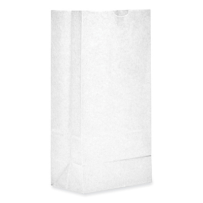 General Grocery Paper Bags, #8 Size, 6.13" x 4.17" x 12.44", White, 500/Bundle (BAGGW8500)