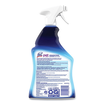 LYSOL Pet Solutions Disinfecting Cleaner, Citrus Blossom, 32 oz Trigger Bottle, 9/Carton (RAC99653CT)