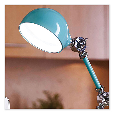 OttLite Wellness Series Revive LED Desk Lamp, 15.5" High, Turquoise (OTTF1485TU9SHPR)