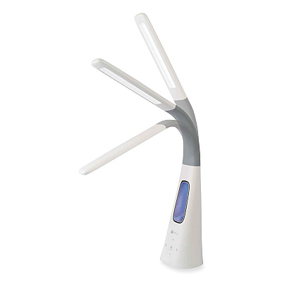 OttLite Cool Breeze Fan Lamp, 15" to 26.5" High, White (OTTF26WG9SHPR)