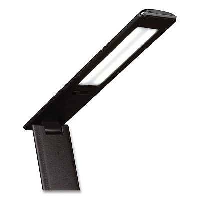 OttLite Wellness Series Rise LED Desk Lamp with Digital Display, 12" to 19" High, Black (OTTCSE13G59)