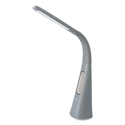 OttLite Cool Breeze Fan Lamp, 15" to 26.5" High, Gray (OTTF261G9SHPR)