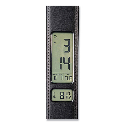 OttLite Wellness Series Rise LED Desk Lamp with Digital Display, 12" to 19" High, Black (OTTCSE13G59)
