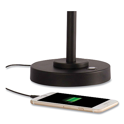 OttLite Wellness Series Balance LED Desk Lamp, 4" to 18" High, Black (OTTCS01KA9SHPR)