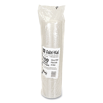 Fabri-Kal Greenware Cold Drink Lids, X-Slot, Fits 16 oz to 24 oz Cup, Clear, 1,000/Carton (FABLKC1624FX)