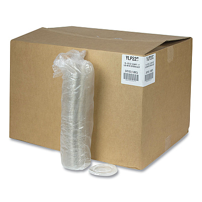Pactiv Evergreen Cold Cup Lids, 12 oz/14 oz/16 oz/20 oz, Clear, 1,680/Carton (PCTYLP22C)