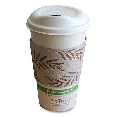 World Centric Hot Cup Sleeves, Fits 8 oz Cups, Natural, 1,000/Carton (WORSLPAME)