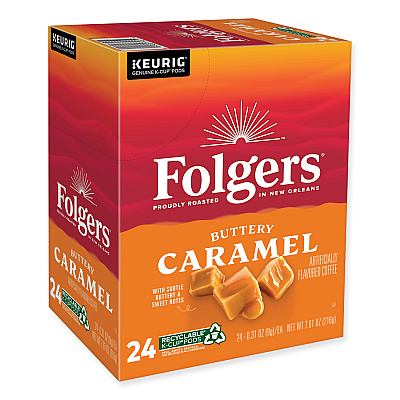 Folgers Buttery Caramel Coffee K-Cups, 24/Box (GMT6680)