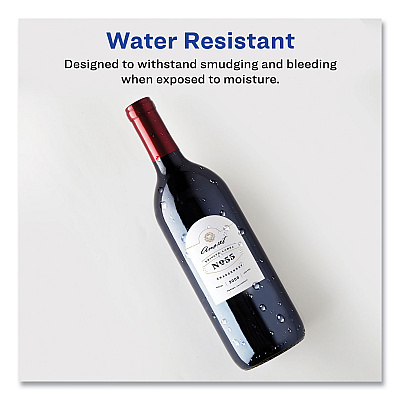 Avery Textured Arched Print-to-the-Edge Labels, Laser Printers, 4.75 x 3.5, White, 4/Sheet, 10 Sheets/Pack (AVE22826)
