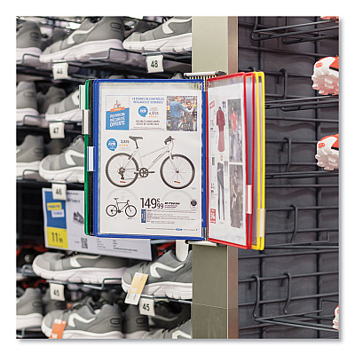 Tarifold Wall Unit Magnetic Starter Set, 10 Sections, 20-Sheet Capacity, Gray (TFIW291M)