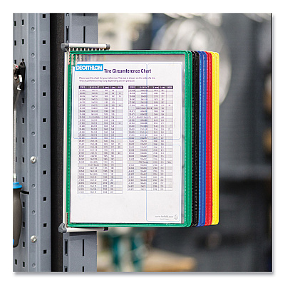 Tarifold Wall Unit Magnetic Starter Set, 10 Sections, 20-Sheet Capacity, Gray (TFIW291M)