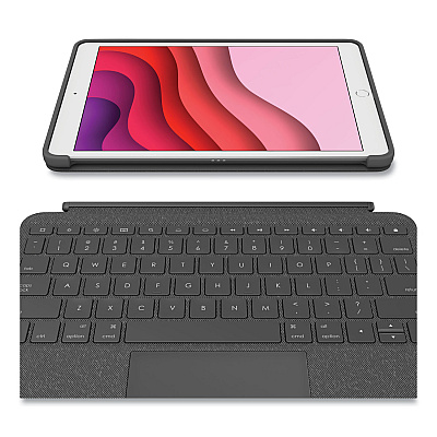 Logitech Combo Touch iPad Keyboard Case for iPad 7th, 8th, and 9th Generation (LOG920009608)