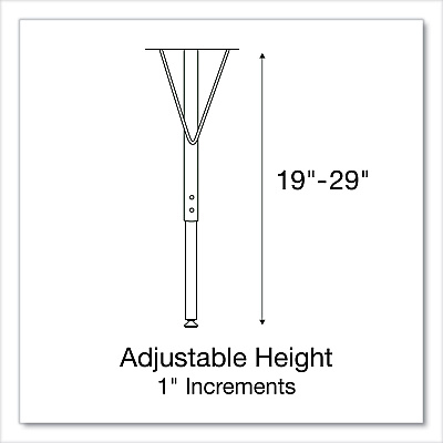 Correll Height Adjustable Activity Table, Round, 60" x 19" to 29", Gray Granite Top, Black Legs, 4/Pallet (CRL60TFRD1595K4)