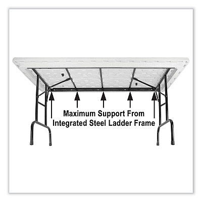 Correll Adjustable Folding Tables, Rectangular, 72" x 30" x 22" to 32", Green Top, Black Base, 4/Pallet (CRLRA3072294P)