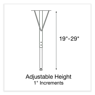 Correll Adjustable Activity Table, Rectangular, 48" x 24" x 19" to 29", Granite Top, Black Legs, 4/Pallet (CRL2448TF1595K4)