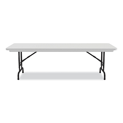 Correll Adjustable Folding Tables, Rectangular, 96" x 30" x 22" to 32", Gray Granite Top, Black Legs, 4/Pallet (CRLRA3096234P)