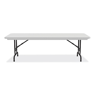 Correll Adjustable Folding Tables, Rectangular, 60" x 30" x 22" to 32", Gray Granite Top, Black Legs, 4/Pallet (CRLRA3060234P)
