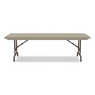 Correll Adjustable Folding Tables, Rectangular, 72" x 30" x 22" to 32", Mocha Granite Top, Brown Legs, 4/Pallet (CRLRA3072244P)