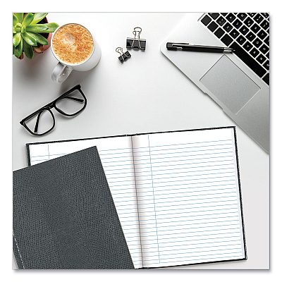 Blueline Executive Notebook, 1-Subject, Medium/College Rule, Cool Gray Cover, (72) 9.25 x 7.25 Sheets (REDA7GRY)