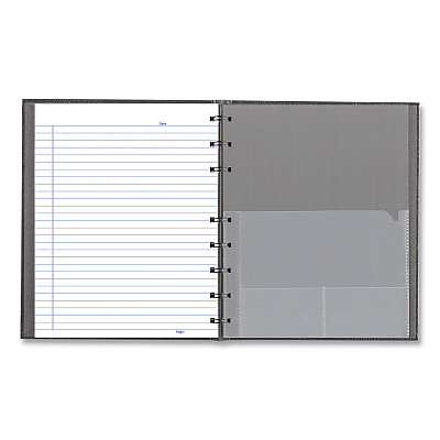 Blueline NotePro Notebook, 1-Subject, Medium/College Rule, Cool Gray Cover, (75) 9.25 x 7.25 Sheets (REDA7150GRY)