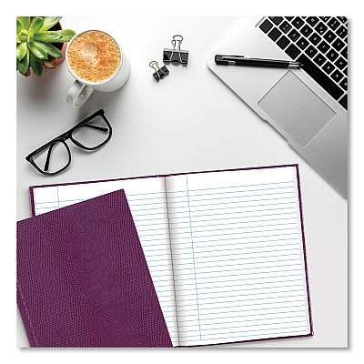 Blueline Executive Notebook, 1-Subject, Medium/College Rule, Grape Cover, (72) 9.25 x 7.25 Sheets (REDA7RAS)