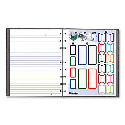 Blueline NotePro Notebook, 1-Subject, Medium/College Rule, Cool Gray Cover, (75) 9.25 x 7.25 Sheets (REDA7150GRY)