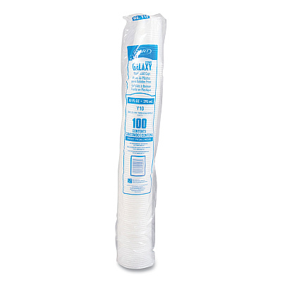 Dart Galaxy Translucent Cups, 10 oz, 100/Pack (DCCY10PK)
