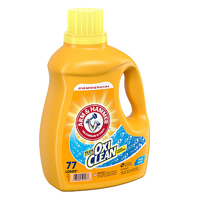 Arm & Hammer OxiClean Concentrated Liquid Laundry Detergent, Fresh, 100.5 oz Bottle, 4/Carton (CDC3320050027)