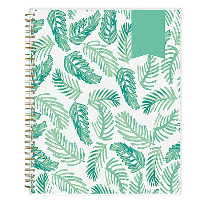 Blue Sky Day Designer Academic Year Weekly/Monthly Frosted Planner, Palms Artwork, 11 x 8.5, 12-Month (July to June): 2025 to 2026 (137891)