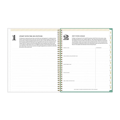 Blue Sky Day Designer Academic Year Weekly/Monthly Frosted Planner, Palms Artwork, 11 x 8.5, 12-Month (July to June): 2025 to 2026 (137891)