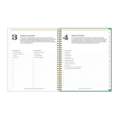 Blue Sky Day Designer Academic Year Weekly/Monthly Frosted Planner, Palms Artwork, 11 x 8.5, 12-Month (July to June): 2025 to 2026 (137891)