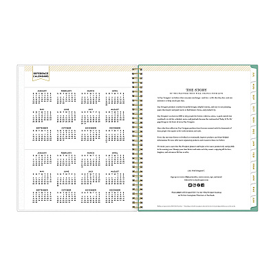 Blue Sky Day Designer Academic Year Weekly/Monthly Frosted Planner, Palms Artwork, 11 x 8.5, 12-Month (July to June): 2025 to 2026 (137891)