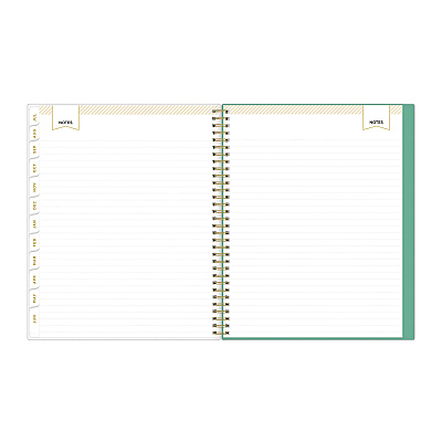 Blue Sky Day Designer Academic Year Weekly/Monthly Frosted Planner, Palms Artwork, 11 x 8.5, 12-Month (July to June): 2025 to 2026 (137891)