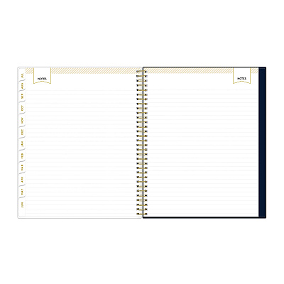 Blue Sky Day Designer Peyton Create-Your-Own Cover Weekly/Monthly Planner, Floral, 11 x 8.5, Navy, 12-Month (July to June): 2025-2026 (107924)