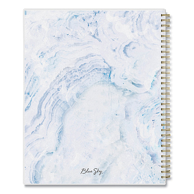 Blue Sky Gemma Academic Year Weekly/Monthly Planner, Geode Artwork, 11 x 8.5, Blue/Purple Cover, 12-Month (July to June): 2025 to 2026 (118177)