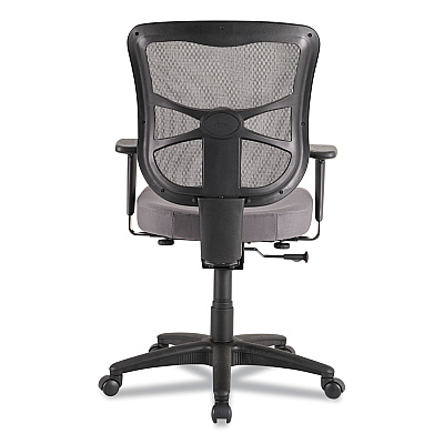 Alera Elusion Series Mesh Mid-Back Swivel/Tilt Chair, Supports Up to 275 lb, 17.9" to 21.8" Seat Height, Gray Seat (ALEEL42BME40B)