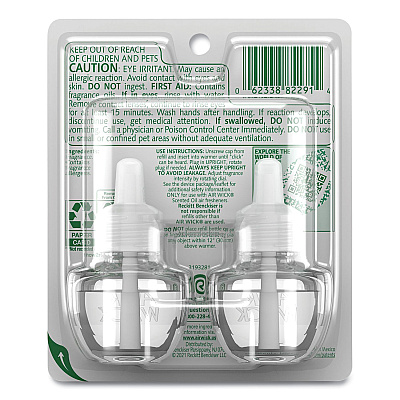 Air Wick Scented Oil Twin Refill, Fresh Linen, 0.67 oz, 2/Pack, 6/Carton (RAC82291)