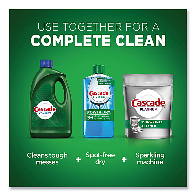 Cascade Complete Gel Dishwasher Detergent, Fresh, 120 oz Bottle, 4/Carton (PGC53987)