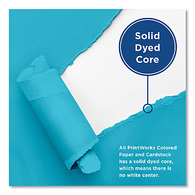 Printworks Color Paper, 24 lb Text Weight, 8.5 x 11, Blue, 500/Ream (PRB00102)