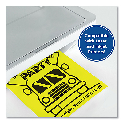 Printworks Color Paper, 24 lb Text Weight, 8.5 x 11, Lemon Yellow, 500/Ream (PRB00101)