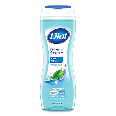 Dial Body Wash, Spring Water Scent, 16 oz, 6/Carton (DIA02653)