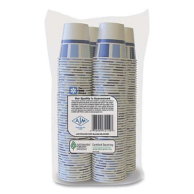 AJM Packaging Heavy Duty Cold Cups, 3 oz, Modernware Design, 2,400/Carton (AJMDC3MW012200A)