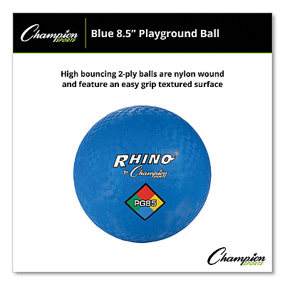 Champion Sports Playground Ball, 8.5" Diameter, Blue (CSIPG85BL)