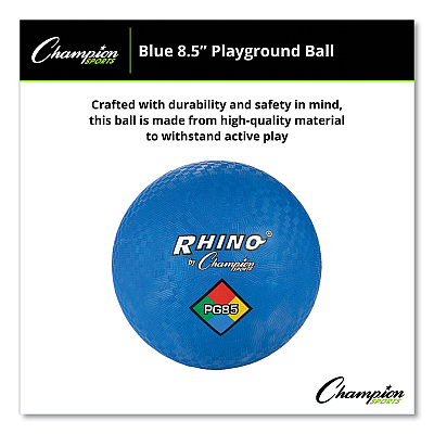 Champion Sports Playground Ball, 8.5" Diameter, Blue (CSIPG85BL)