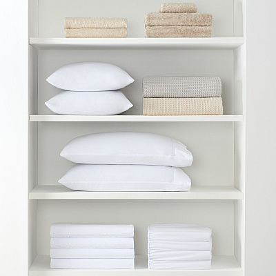 Lulworth T180 Flat Bed Sheets White Twin (6pk), Pack Of 6 (P-T180-66104-6PK)