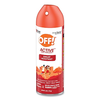 OFF! ACTIVE Insect Repellent, 6 oz Aerosol Spray, 12/Carton (SJN334678)