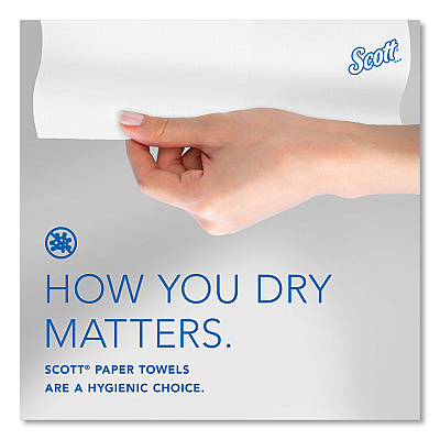 Pro Hard Roll Paper Towels with Absorbency Pockets, for Scott Pro Dispenser, Green Core Only, 1-Ply, 7.5" x 900 ft,6 Rolls/CT (KCC43961)