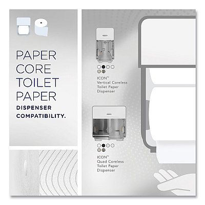 Cottonelle Clean Care Bathroom Tissue, Septic Safe, 2-Ply, White, 900 Sheets/Roll, 36 Rolls/Carton (KCC53862)