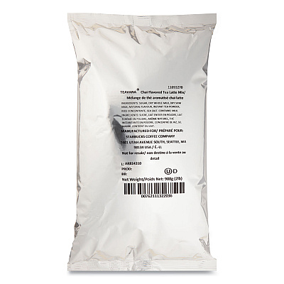 Starbucks Teavana Chai Tea Latte Mix, Chai, 2 lb Bag, 6/Carton (SBK12421380CT)